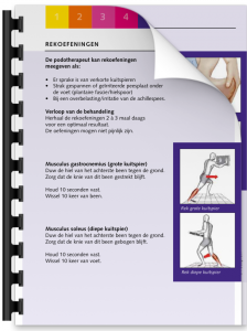Rekoefeningen brochure | Podotherapie Eemland