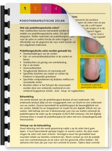 Podotherapeutische zolen brochure | Podotherapie Eemland